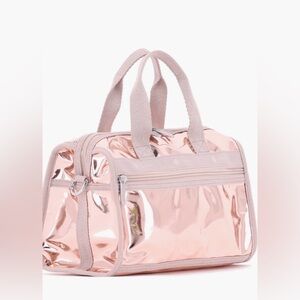 LeSportsac Mir Mini Metallic Duffle Bag – Rose Gold Quartz